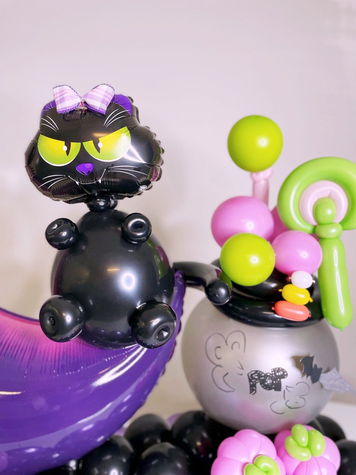 Cat Balloons Monster POP. Halloween Season