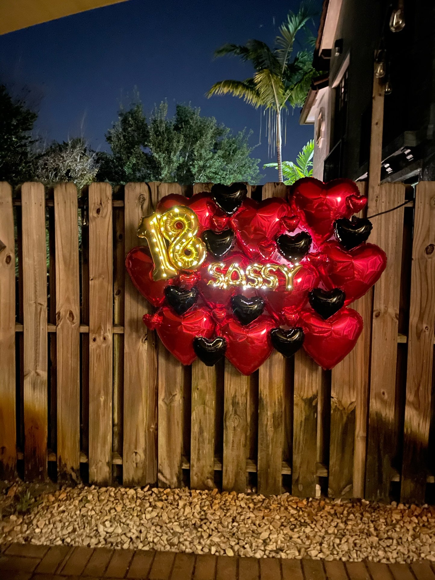 Balloons Lights Sign