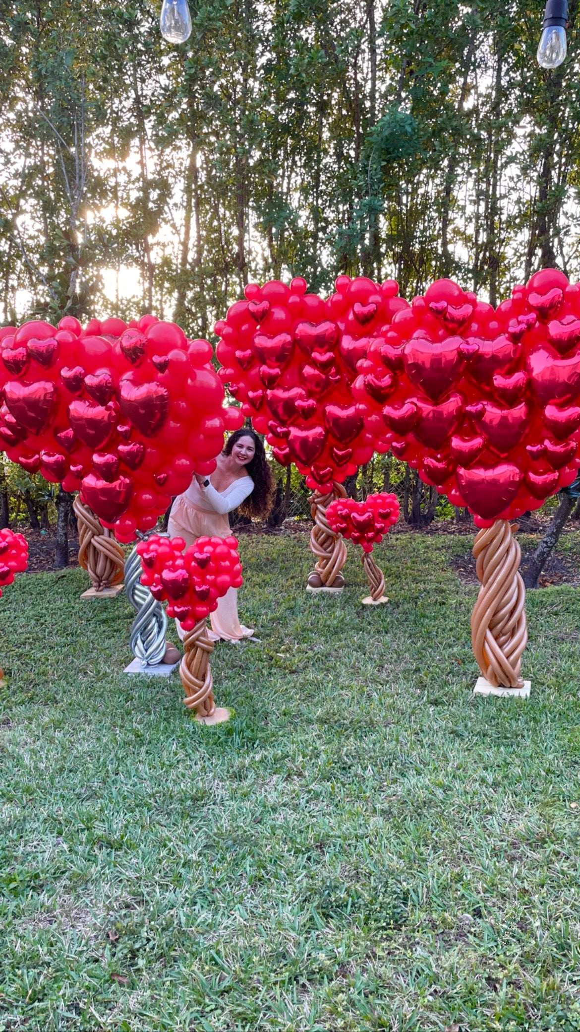 Heart Balloons Tree