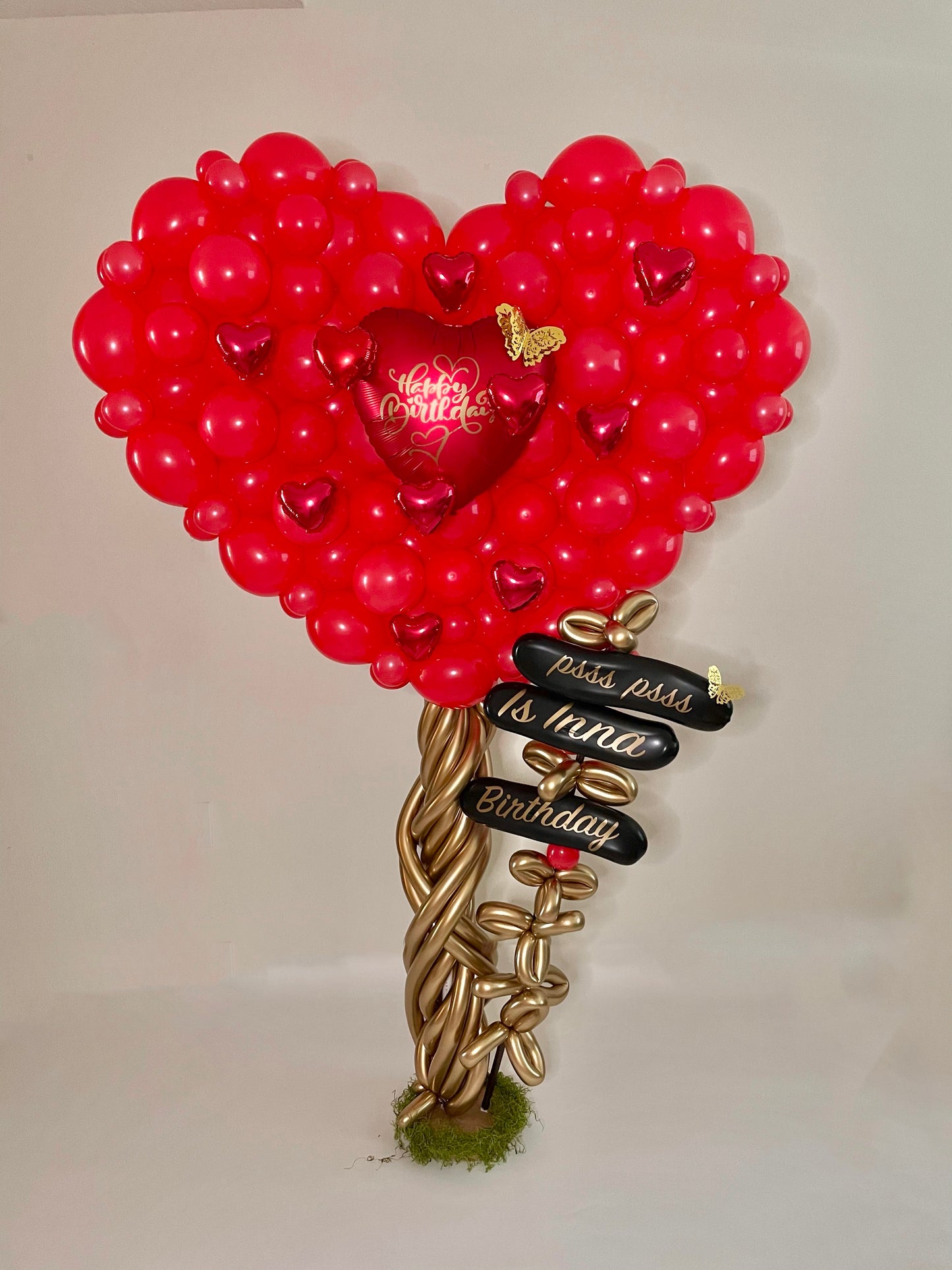 Heart Balloons Tree