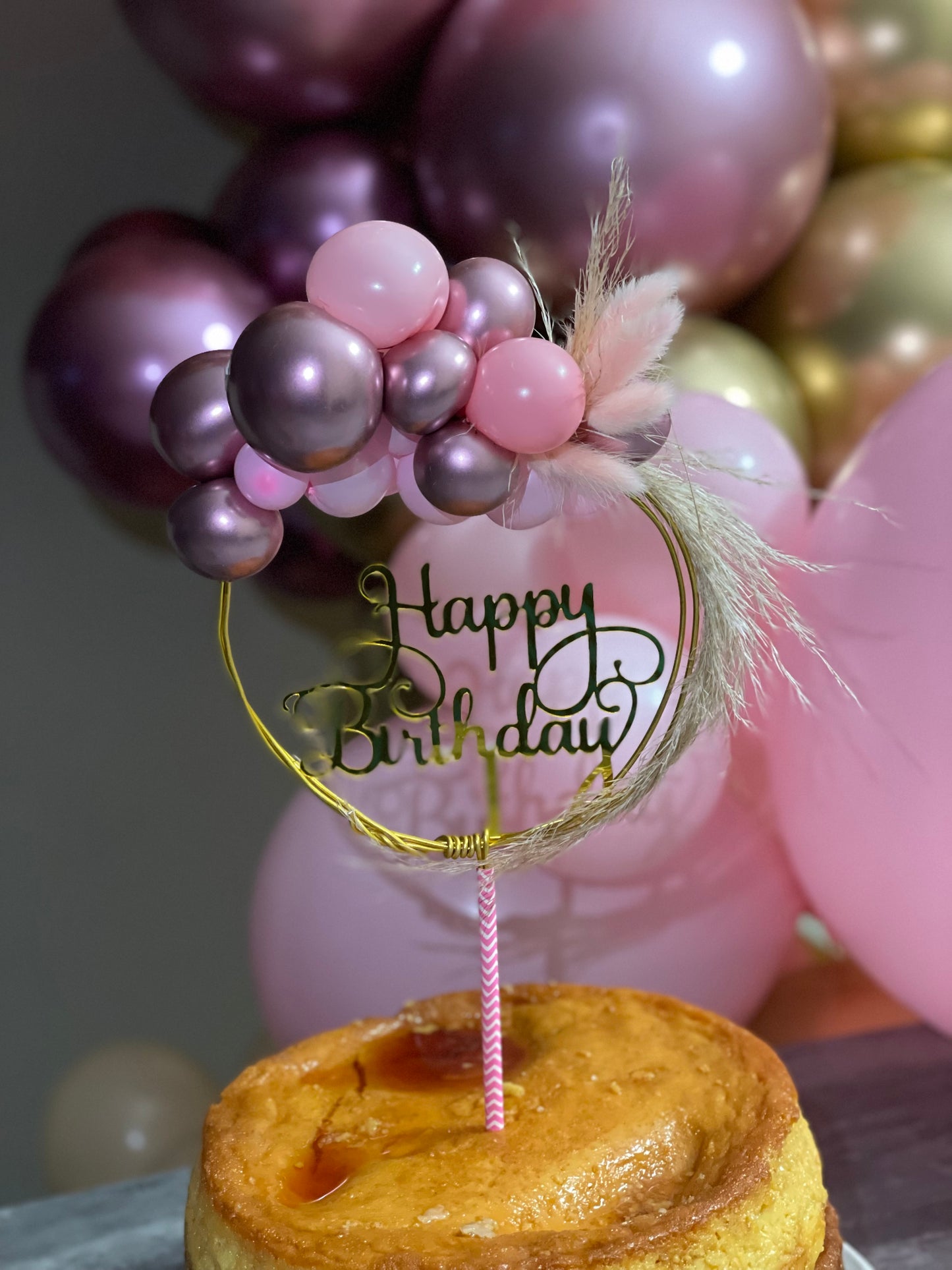 Boho Cake Topper Balloons
