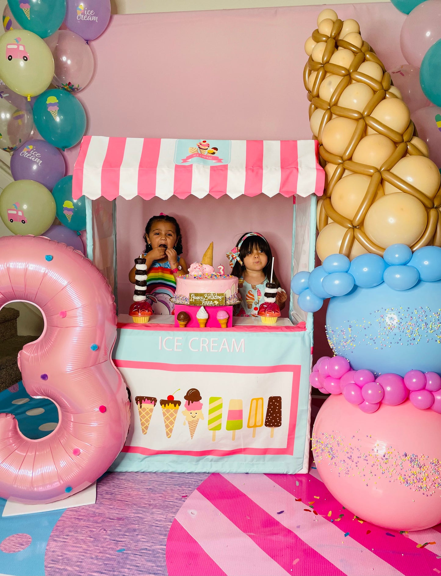 Ice Cream Shop Birthday Decoration