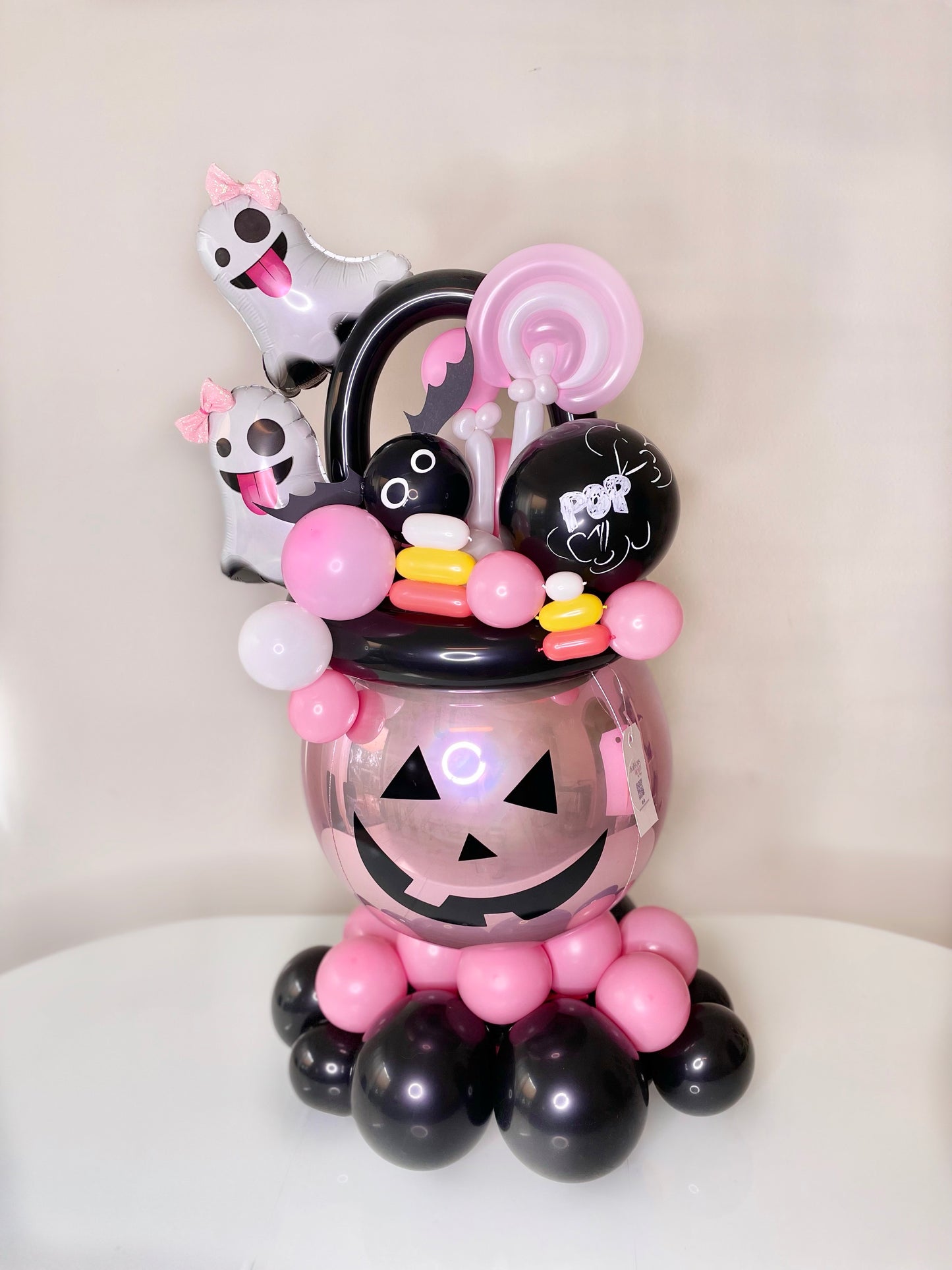 Bucket Monster POP. Balloons Halloween Season
