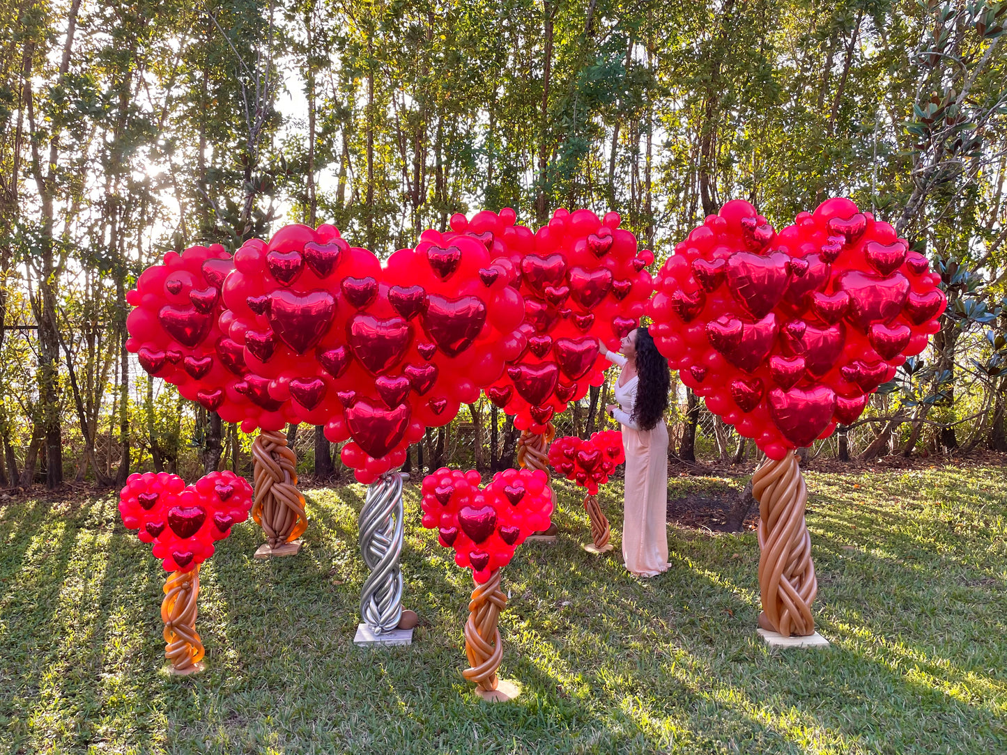 Heart Balloons Tree