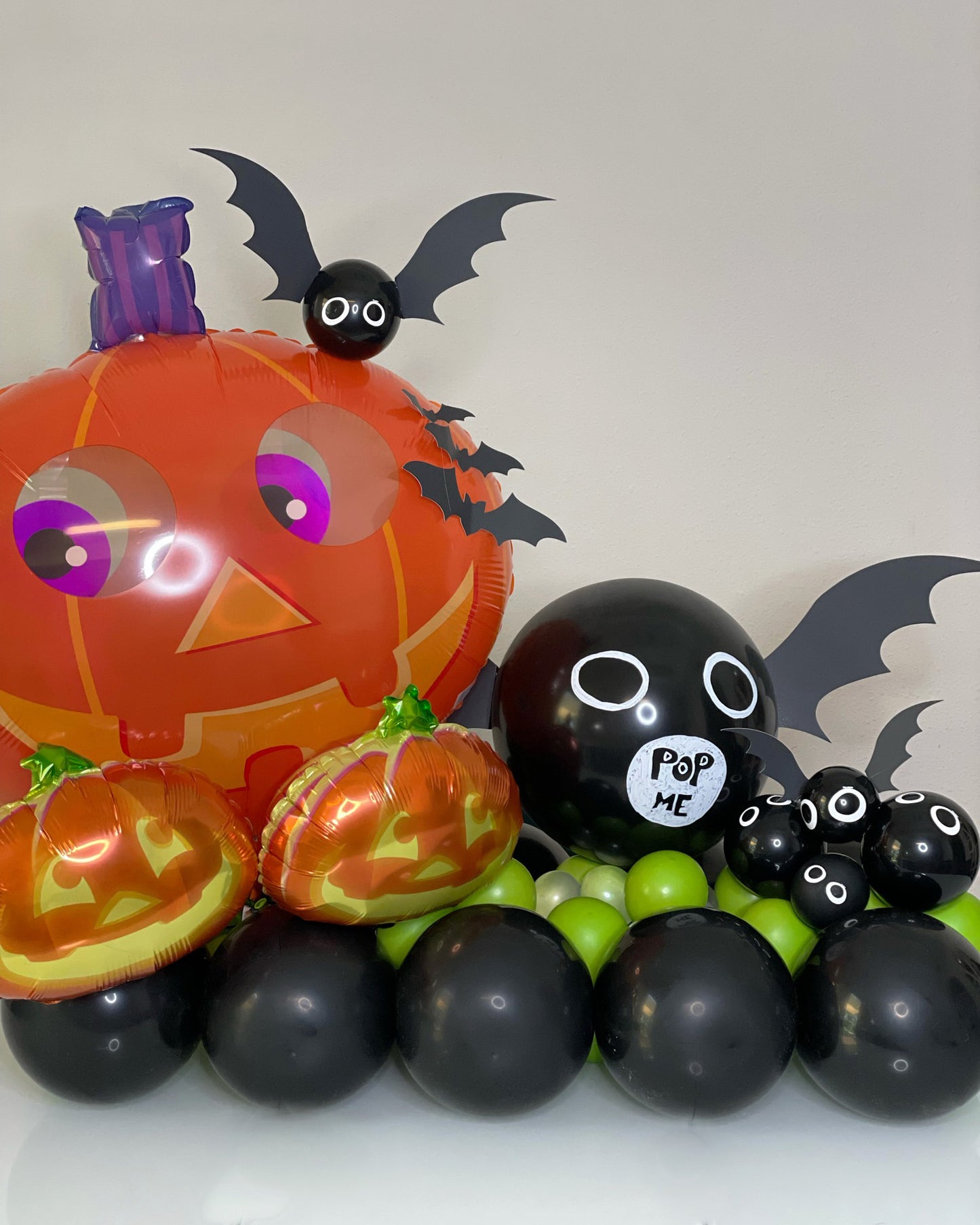 Halloween Balloons Monster Pop Pumpkin & Bat