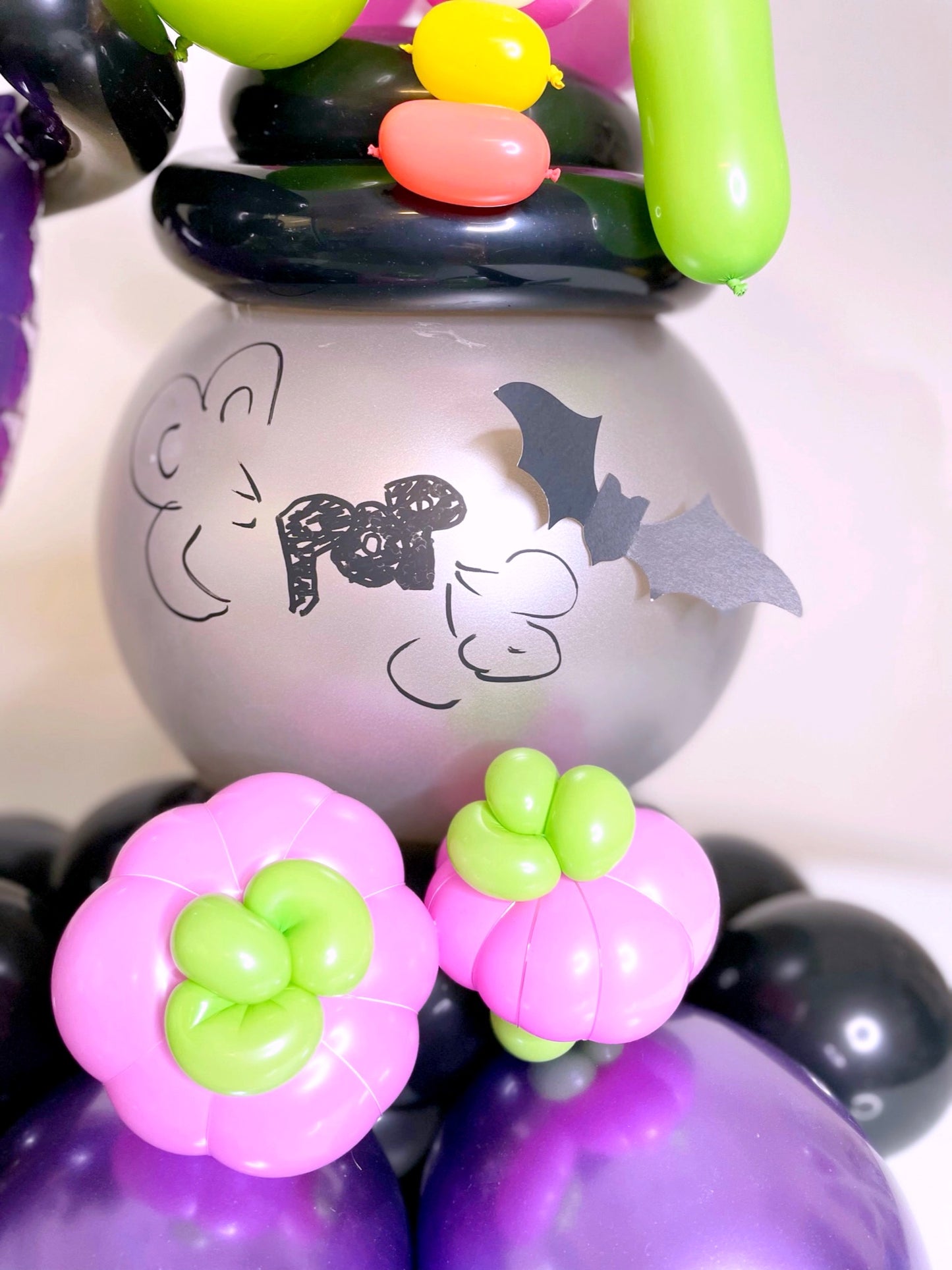 Cat Balloons Monster POP. Halloween Season