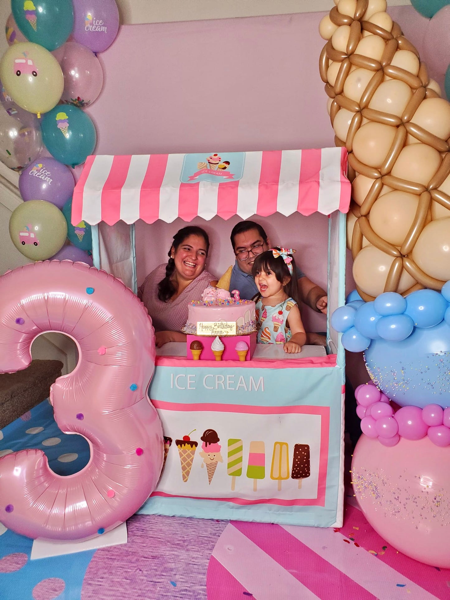 Ice Cream Shop Birthday Decoration
