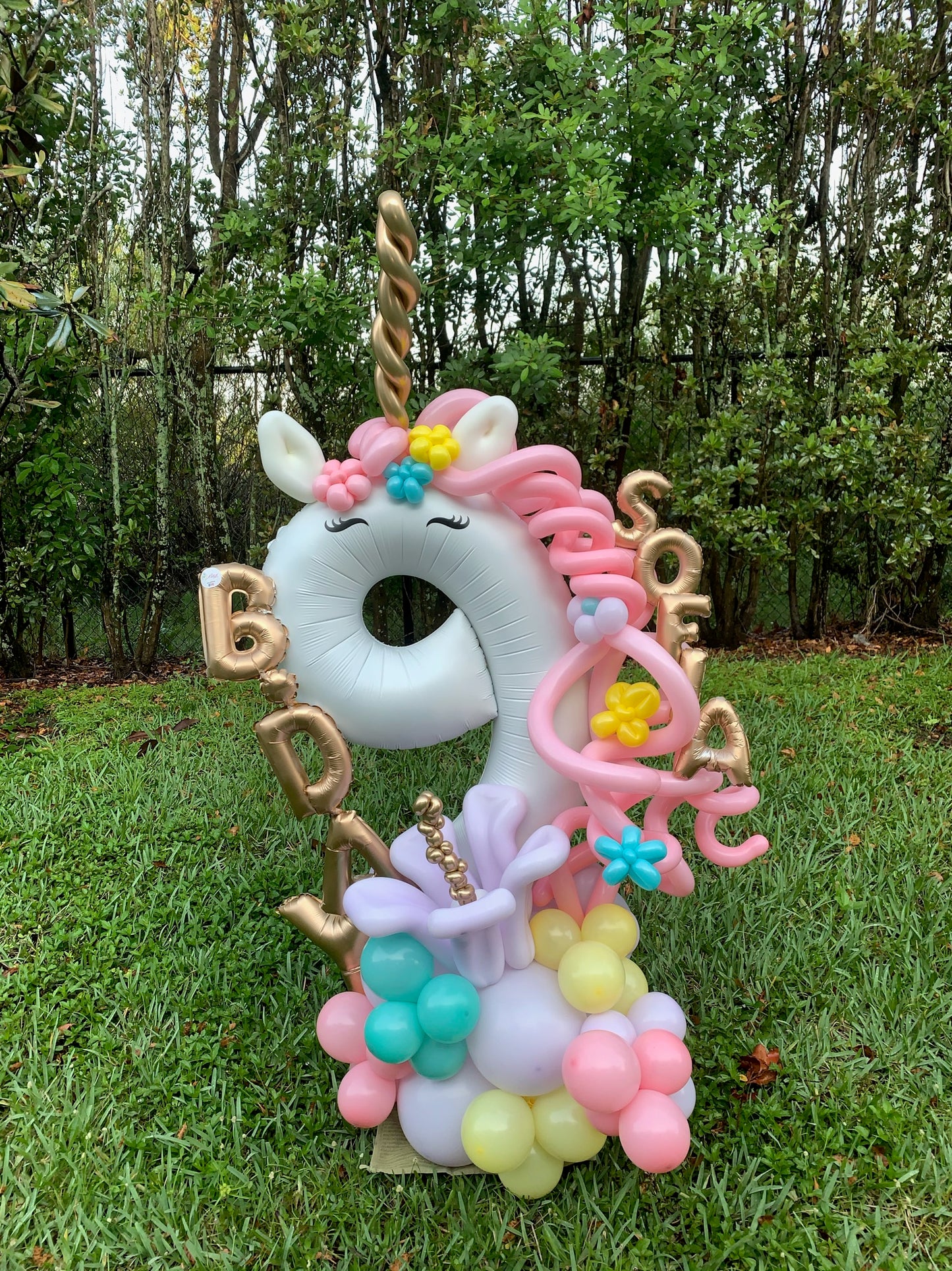 Unicorn Number Balloon
