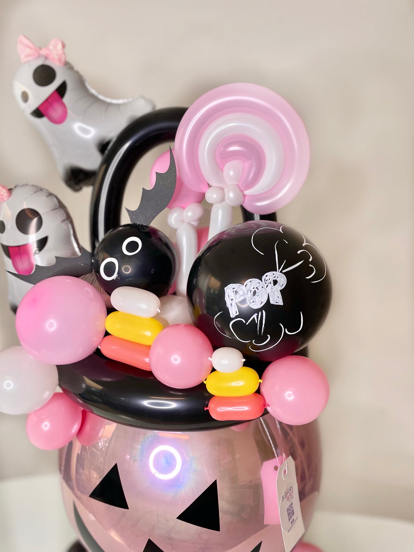 Bucket Monster POP. Balloons Halloween Season