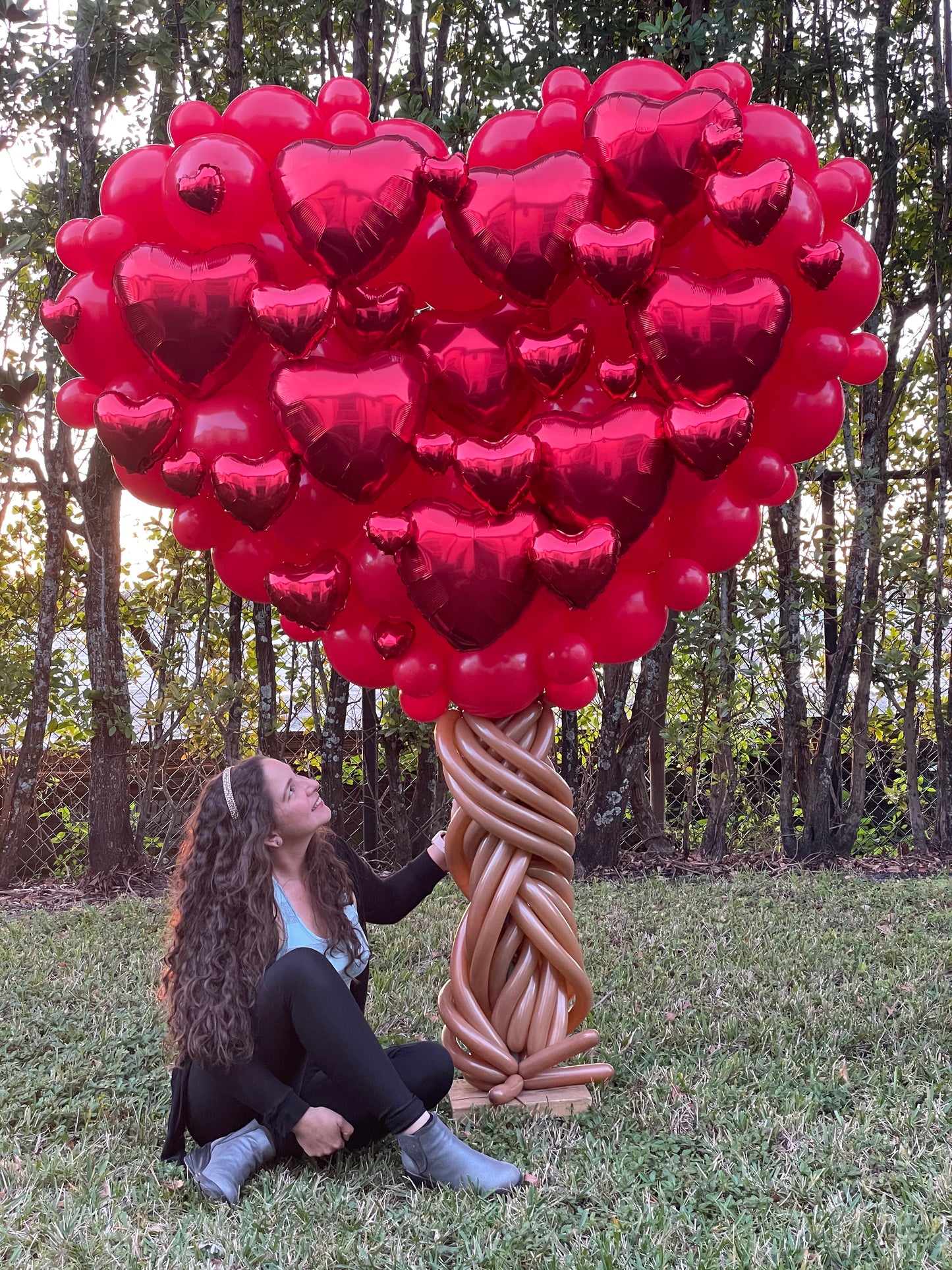 Heart Balloons Tree